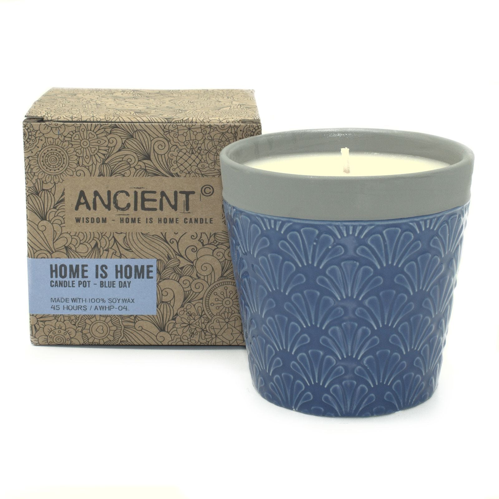 Candle Pot Soy Wax Home is Home Candle Pots - Blue Day