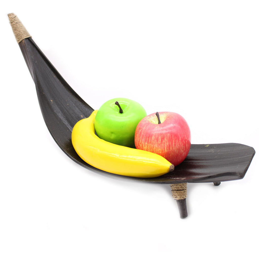 Coconut Coconut Leaf Coconut Leaf Fruit Bowl Set - Black