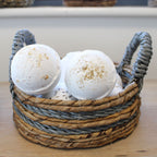 Banana Leaf Banana leaf Raffia Basket Set of 2 Set of Two