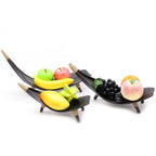 Coconut Coconut Leaf Coconut Leaf Fruit Bowl Set - Black