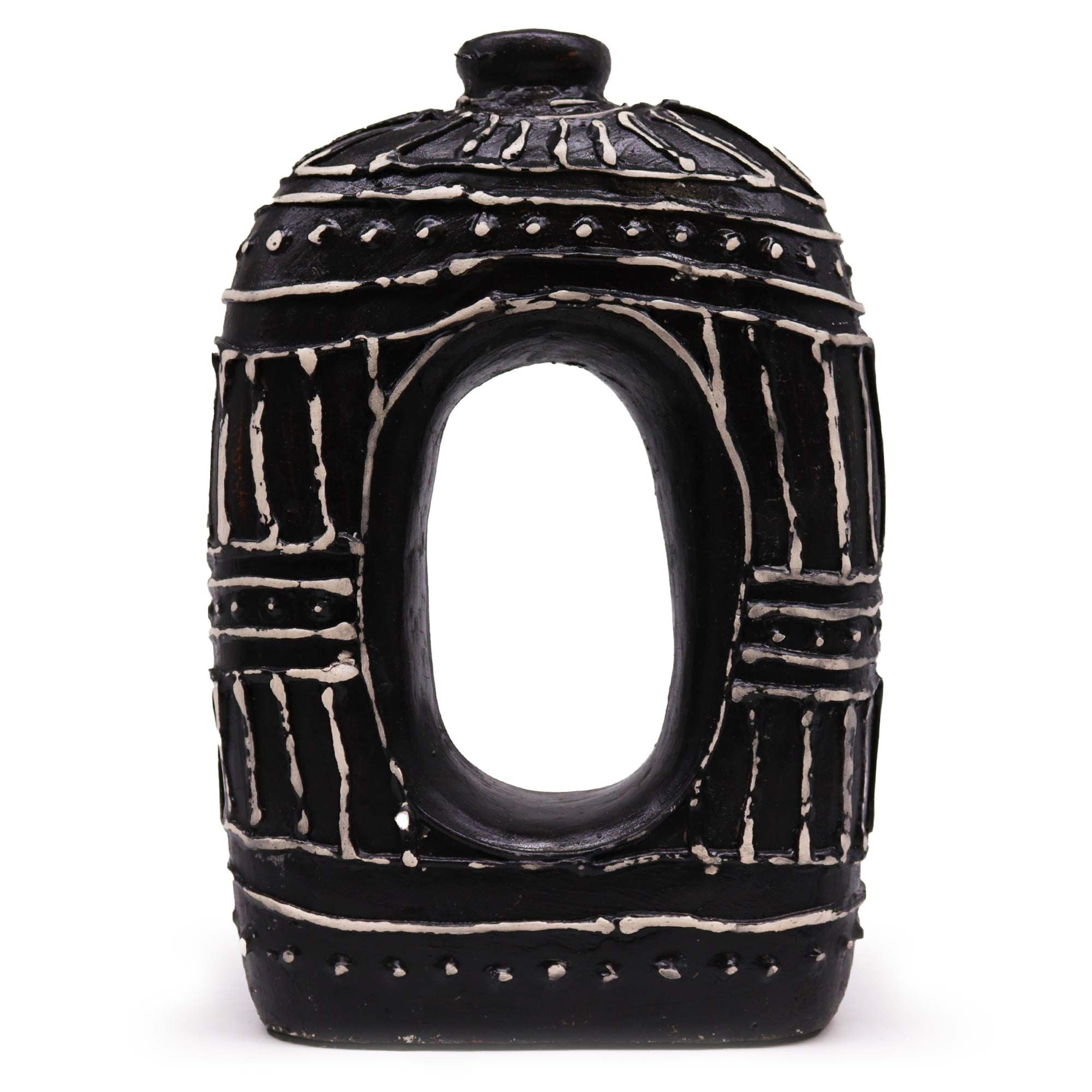 Oval Donut Large Terracotta Shaped Vase Product Image