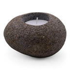 Candle Stand Riverstone Natural Riverstone Candle Holder - Single Nightlight