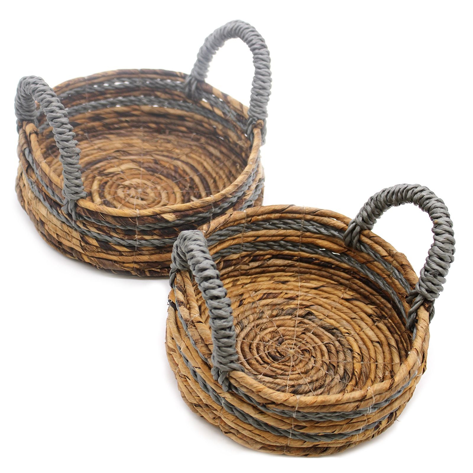 Banana Leaf Banana leaf Raffia Basket Set of 2 Set of Two