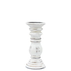 Candle Stand Small Mango Wood Classic Candle Stand - Whitewash - Small Product Image