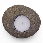 Candle Stand Riverstone Natural Riverstone Candle Holder - Single Nightlight