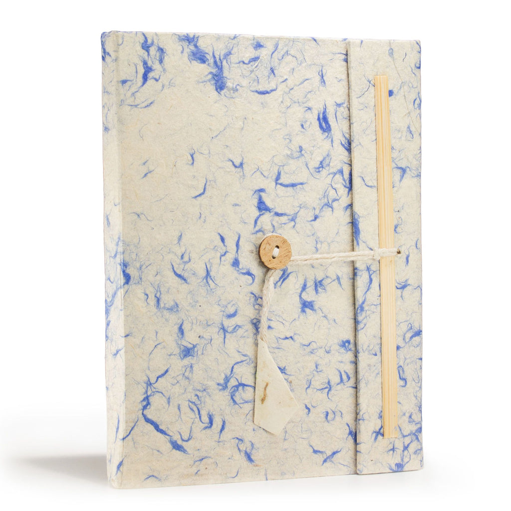 Notebook Large Lokta paper Lokta-Mixed-Blue-Cotton-Notebook Product Image