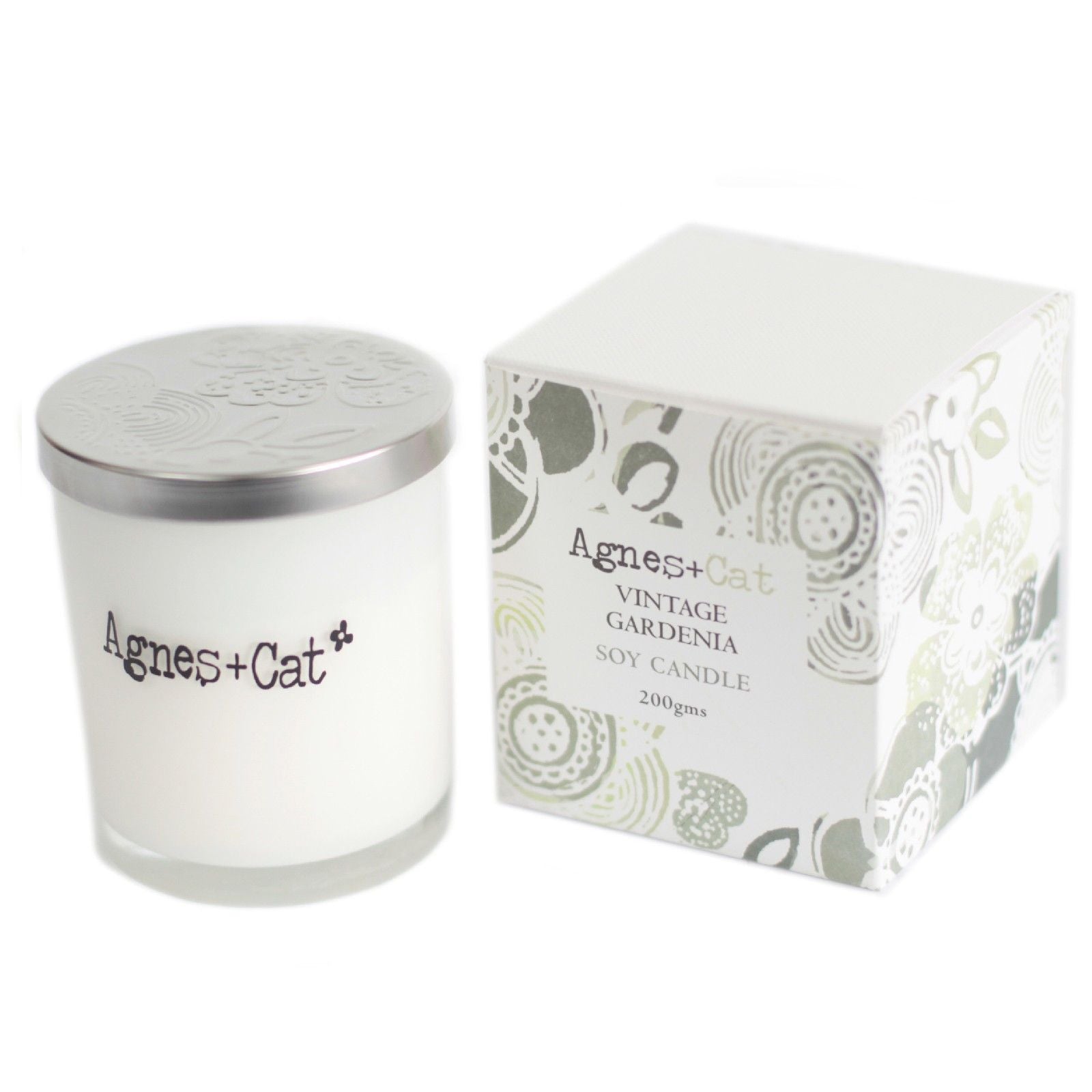 Agnes + Cat Votive Soy Wax Candle - Vintage Gardenia