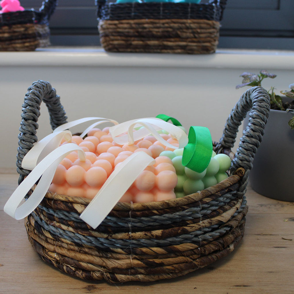 Banana Leaf Banana leaf Raffia Basket Set of 2 Set of Two
