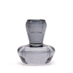 Tealight pressed glass Mushroom Flip Dinner Candle / Tealight Holder - Midnight Grey Product Image