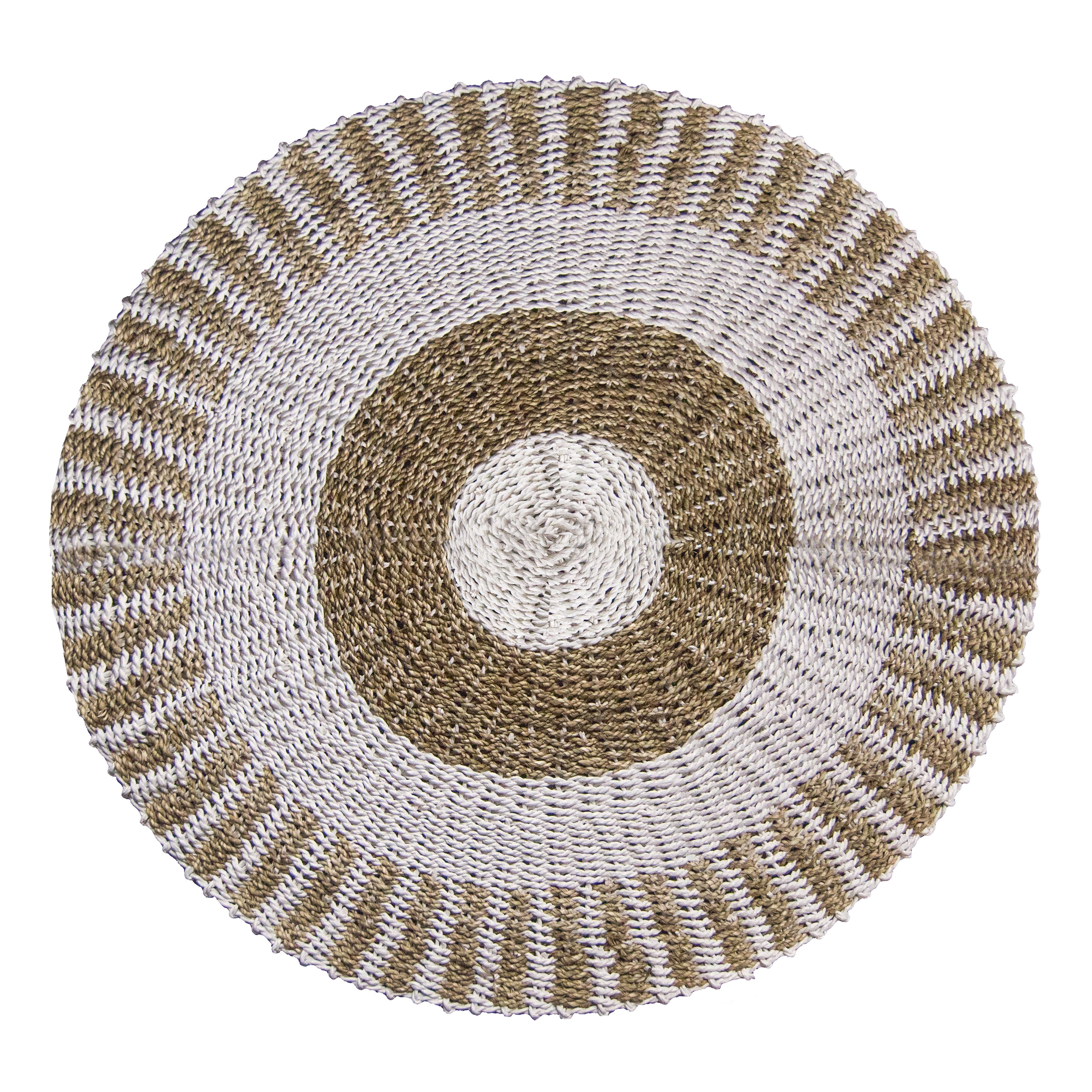 Seagrass Round Seagrass-White-Tan-1m Product Image