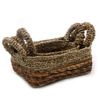 Banana Leaf Banana Leaf & Seagrass Square Basket Set of Three