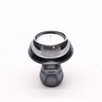 Tealight pressed glass Mushroom Flip Dinner Candle / Tealight Holder - Midnight Grey