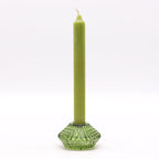 Tealight pressed glass Flower Flip Dinner Candle / Tealight Holder - Garden Jade