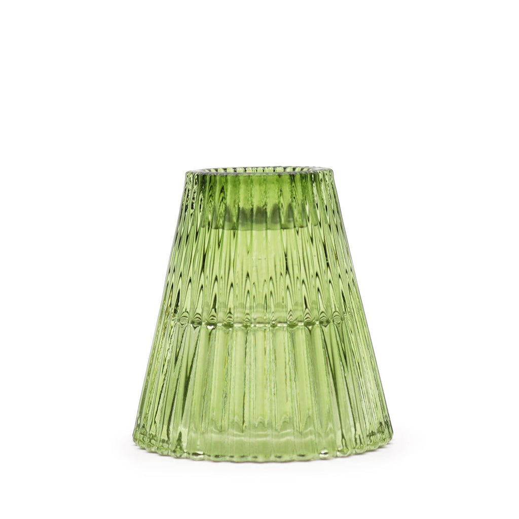 Tealight pressed glass Flip Dinner Candle / Tealight Holder - Garden Jade Product Image