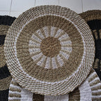 Seagrass Round Seagrass White Tan Sun 1m