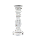 Candle Stand Medium Mango Wood Classic Candle Stand - Whitewash - Medium Product Image
