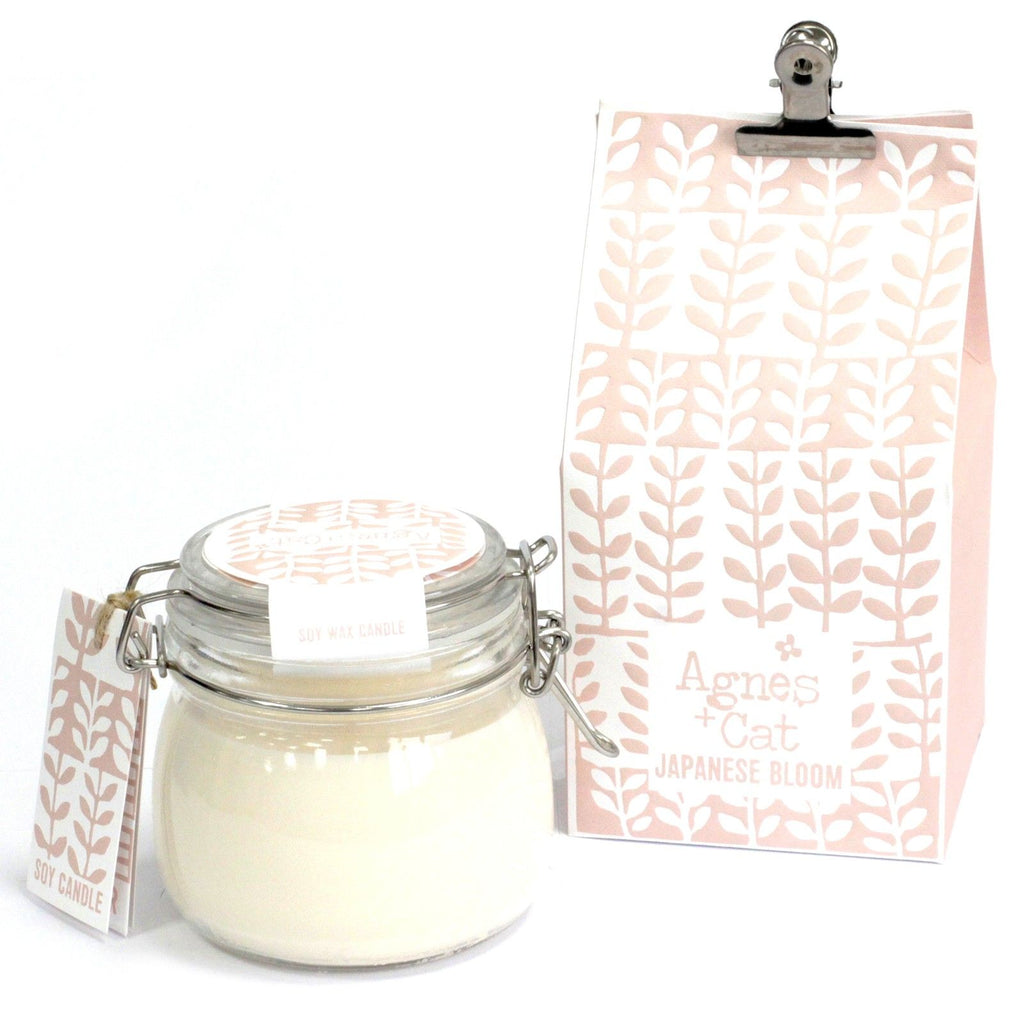Agnes + Cat Kilner Jar Candle – 400ml - Japanese Bloom