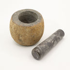Small Natural Riverstone Decorative Pestle and Mortar