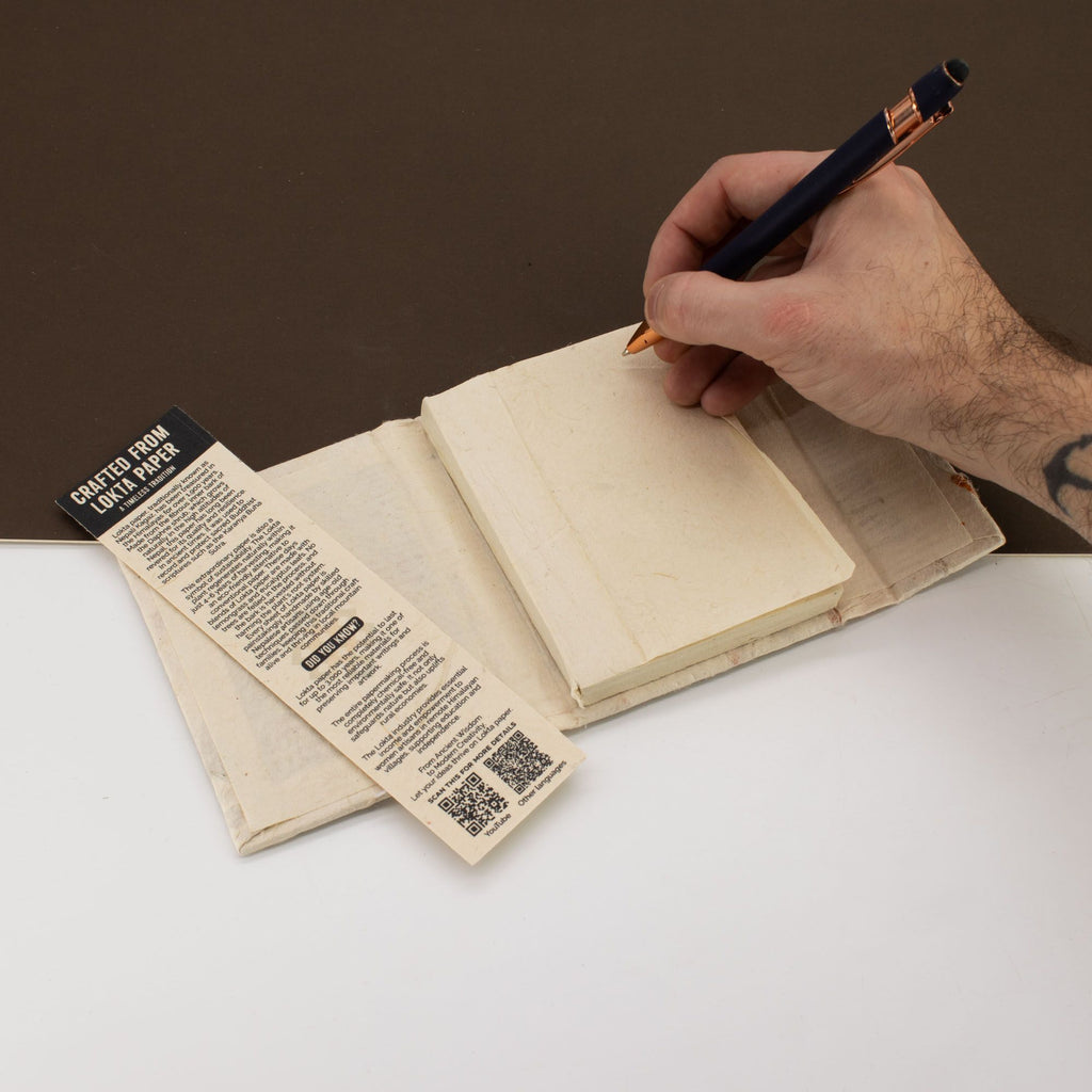 Notebook Mini Lokta paper Lokta-Mixed-Flowers-Notebook