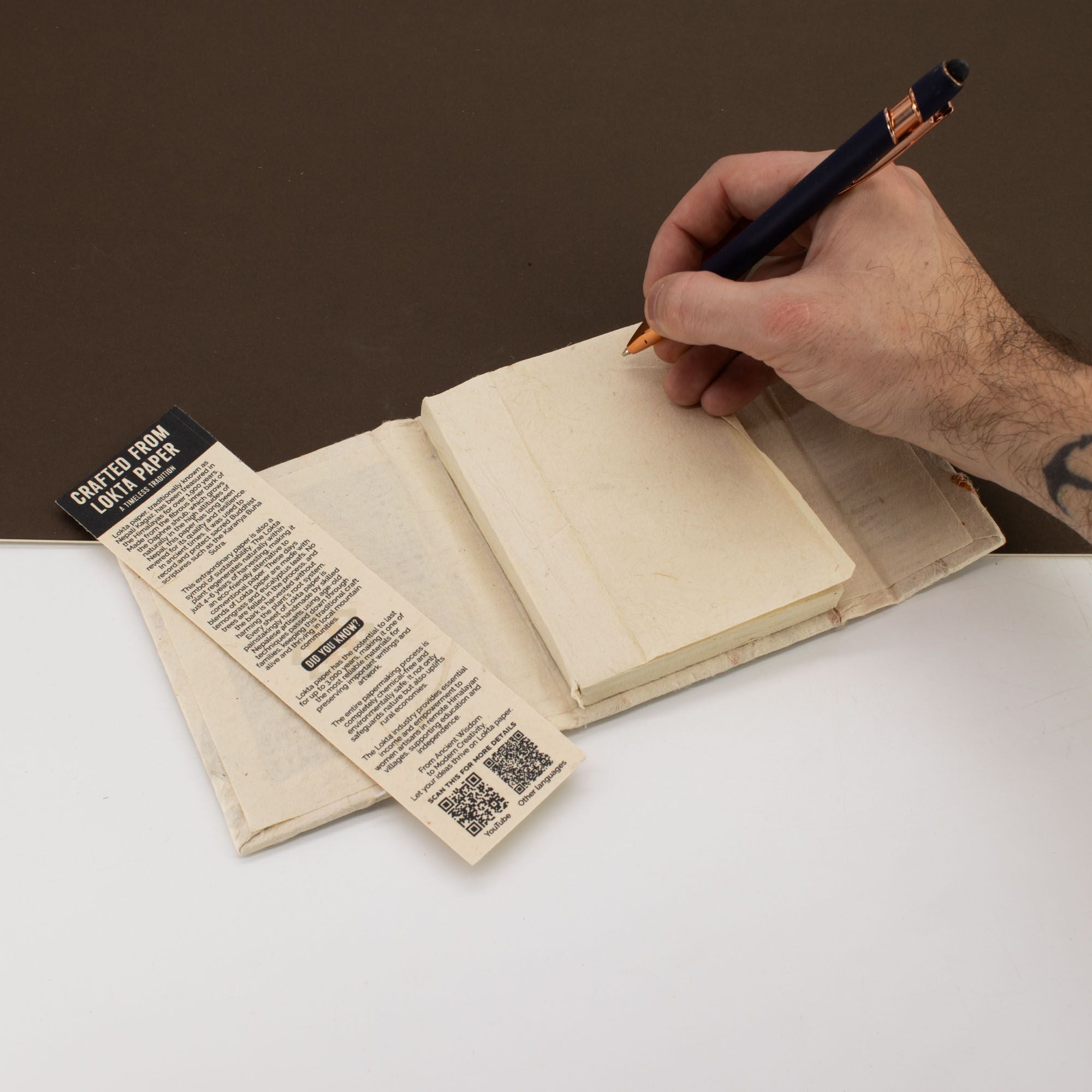 Notebook Mini Lokta paper Lokta-Mixed-Flowers-Notebook