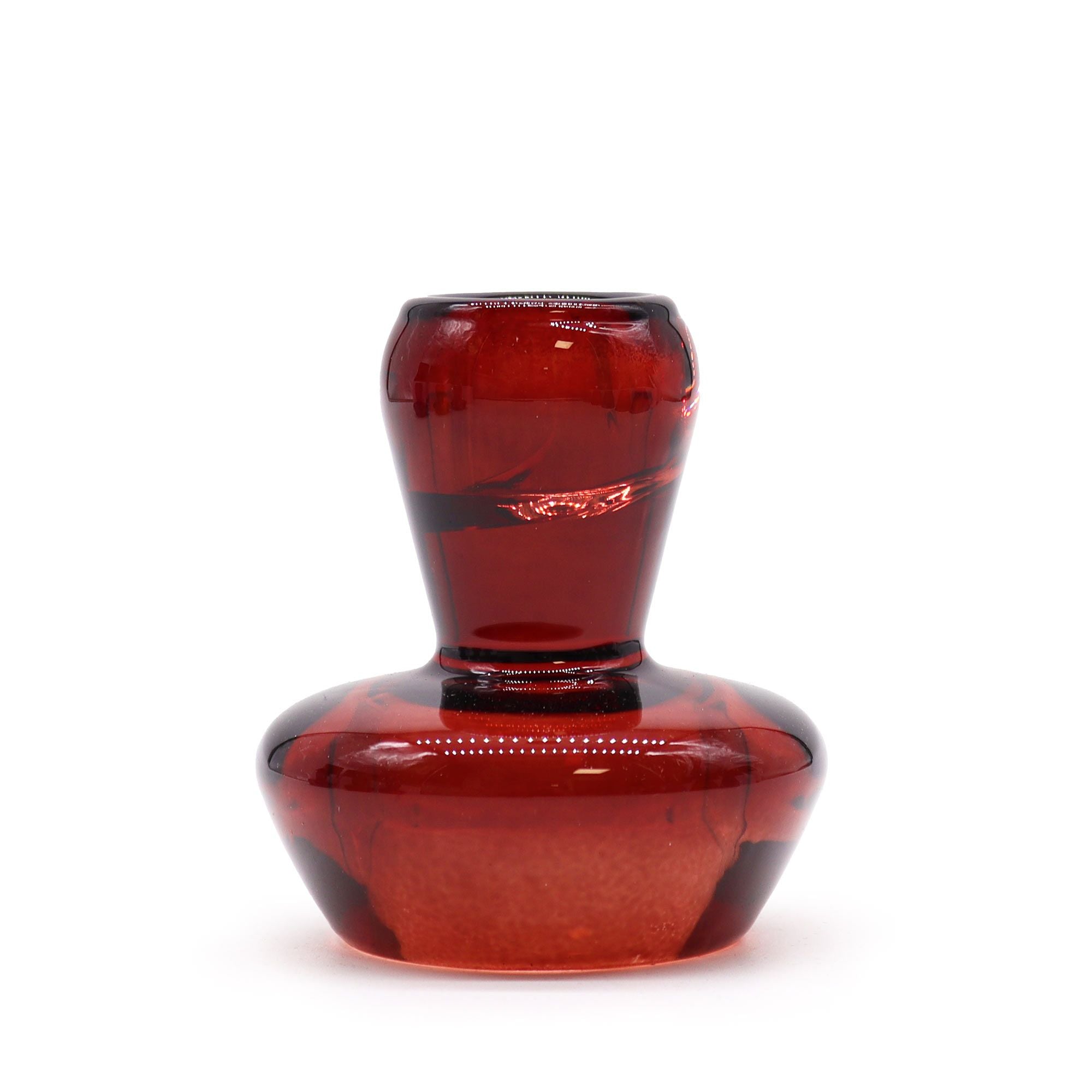 Tealight pressed glass Mushroom Flip Dinner Candle / Tealight Holder - Vampire Red Product Image