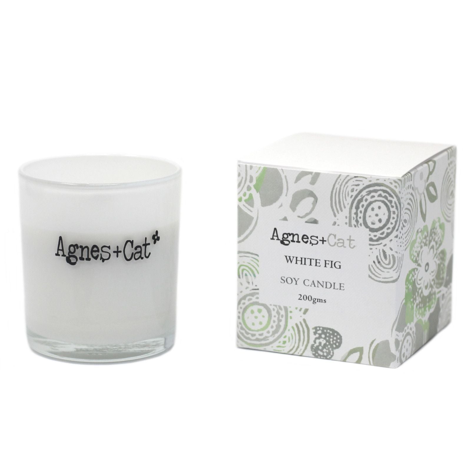 Agnes + Cat Votive Soy Wax Candle - White Fig