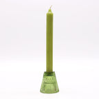 Tealight pressed glass Flip Dinner Candle / Tealight Holder - Garden Jade
