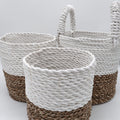 Seagrass Basket-Set-Natural-White Product Image