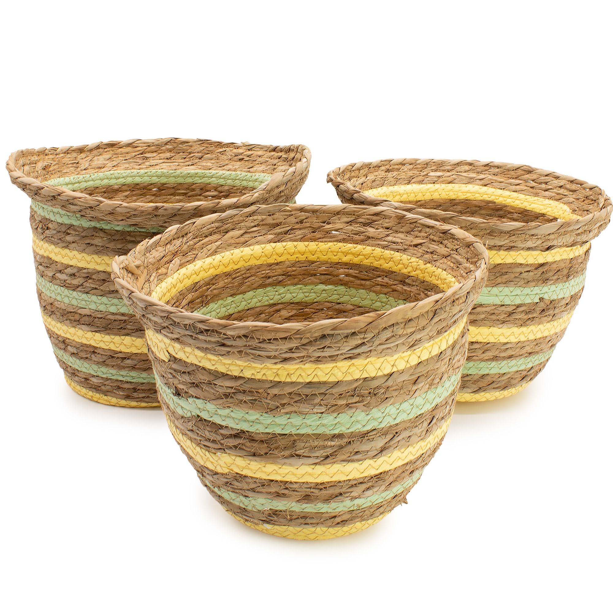 Seagrass Shaped Vase Set of Three