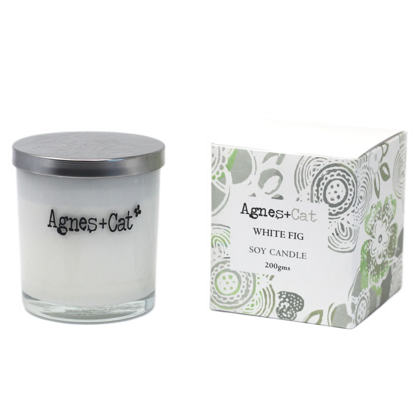 Agnes + Cat Votive Soy Wax Candle - White Fig