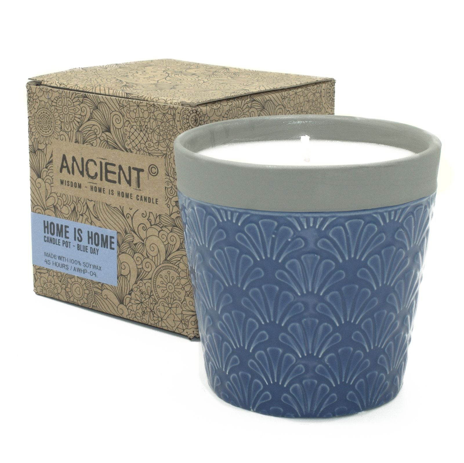 Candle Pot Soy Wax Home is Home Candle Pots - Blue Day