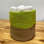 Cotton Rope Storage Baskets Pistachio Set of Three