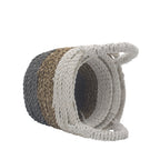 Seagrass Basket Set Grey Natural White
