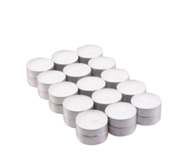Candle Wax 30x Unscented Tealight (4hr) Product Image