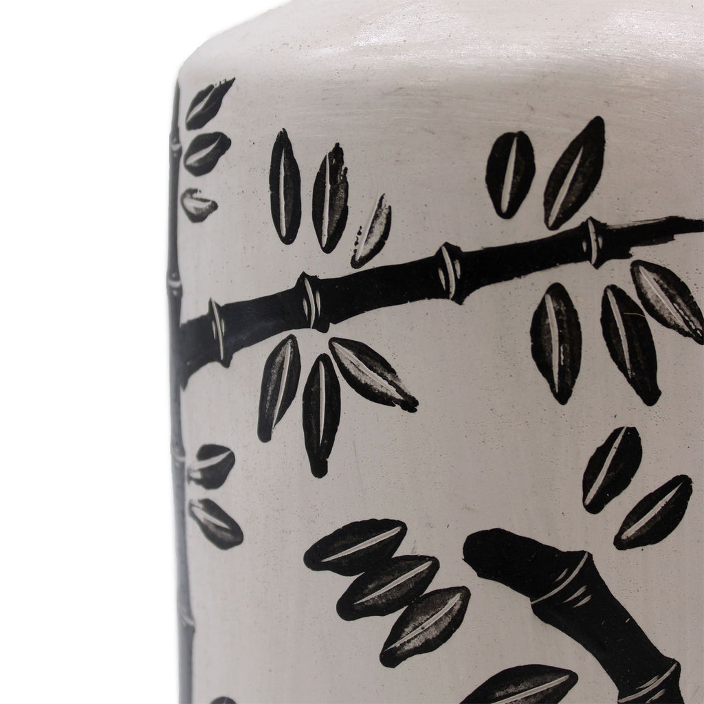 Bamboo Ceramic Straight Vase