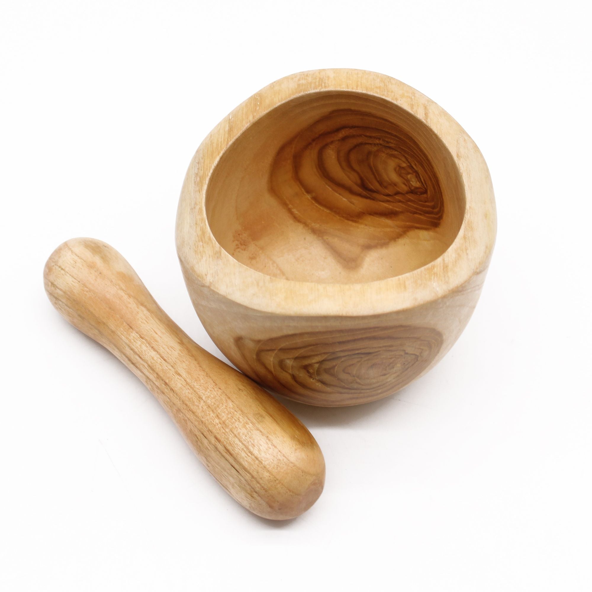 Ergo Medium Jati wood Ergo Teak Pestal & Morter Med