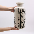 Bamboo Ceramic Straight Vase