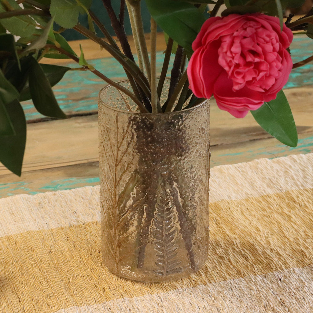 Candle Stand Tall recycled glass Vase / Candle Holder