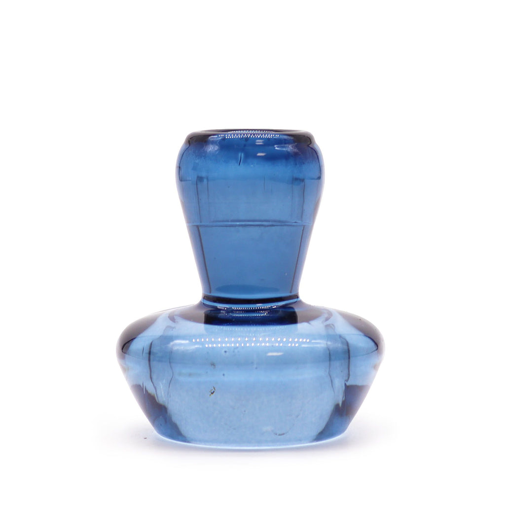 Tealight pressed glass Mushroom Flip Dinner Candle / Tealight Holder - Royal Blue Product Image