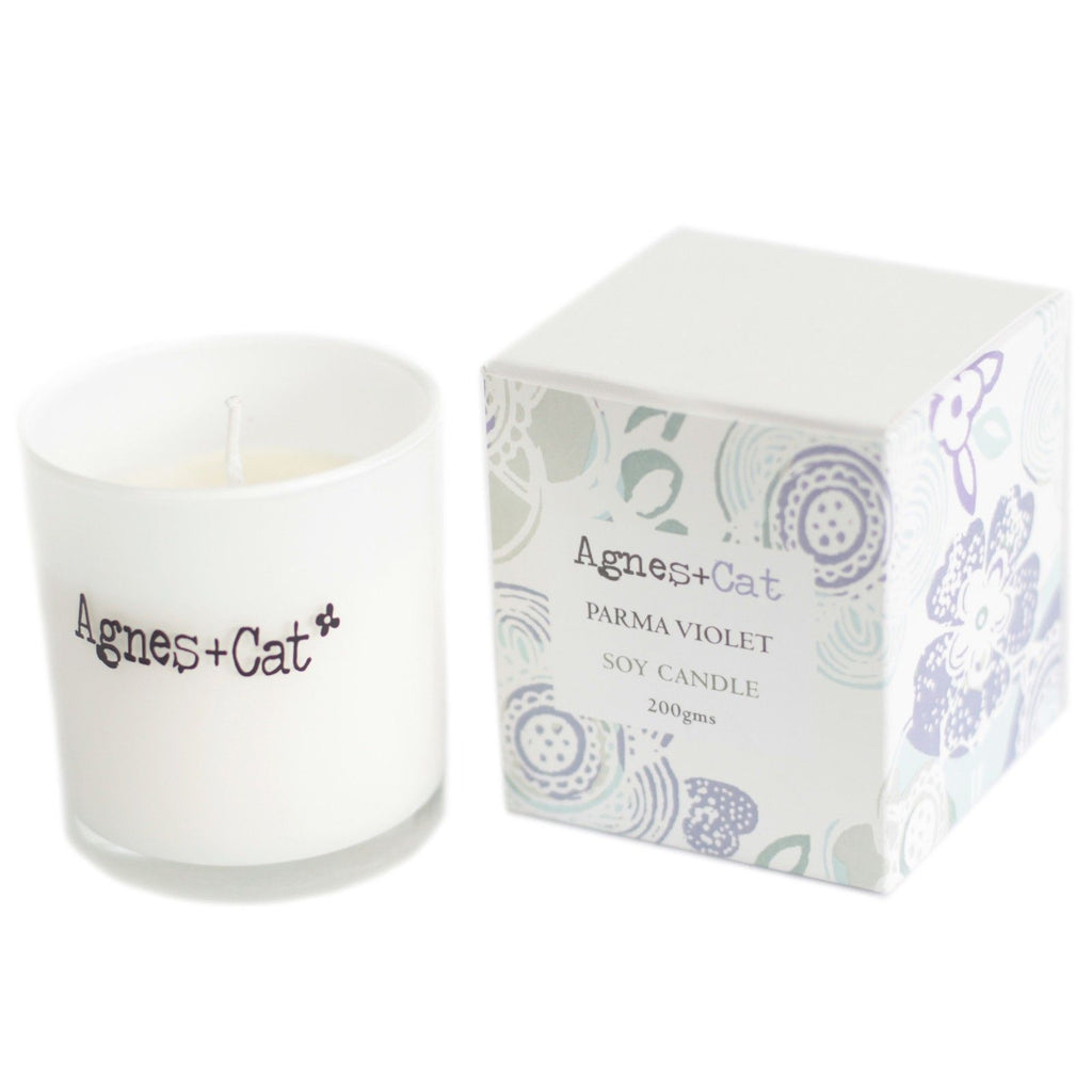 Agnes + Cat Soy Wax Agnes + Cat Votive Candle - Parma Violet Product Image