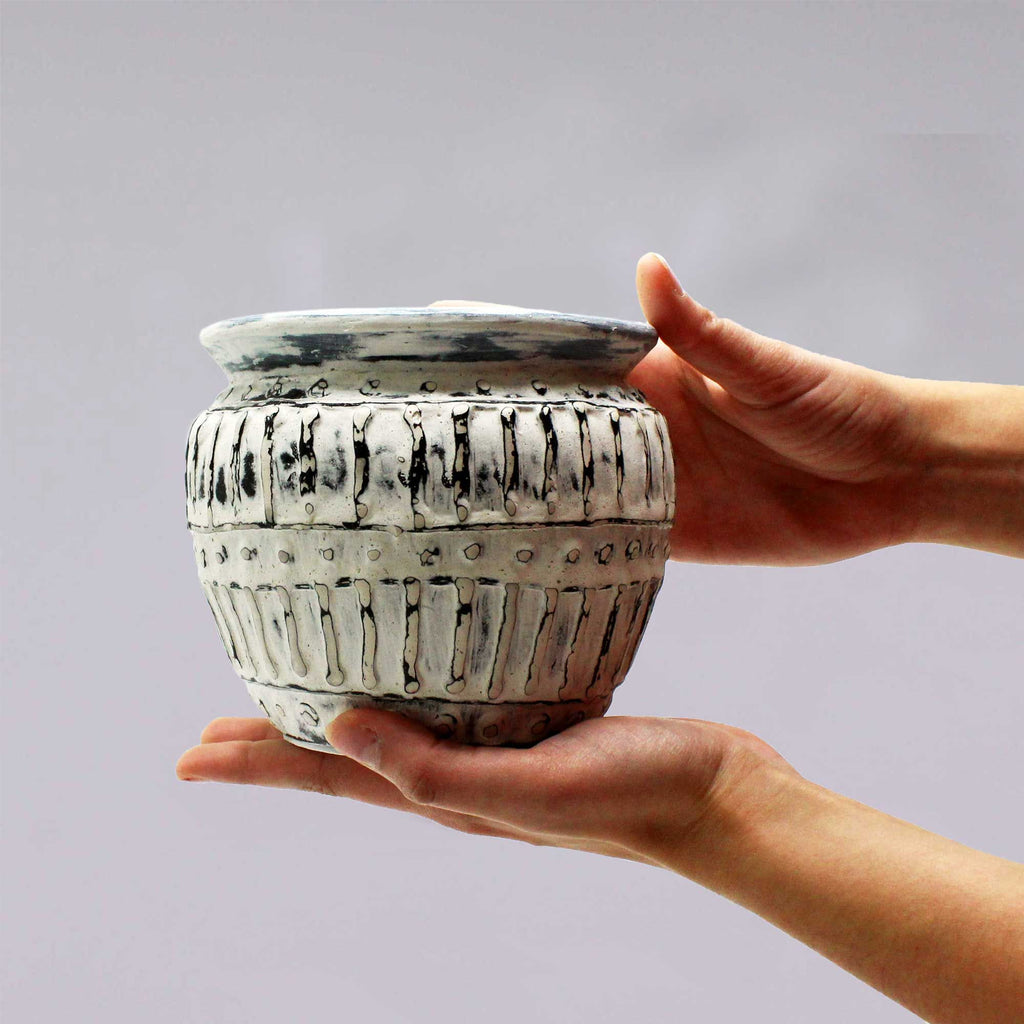 Greek Ceramic Clay Plant Pot
