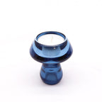 Tealight pressed glass Mushroom Flip Dinner Candle / Tealight Holder - Royal Blue