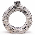 Oval Donut Large Terracotta Round Donut Vase Product Image