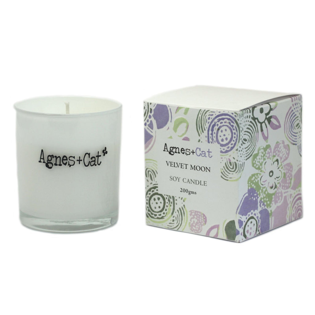 Agnes + Cat Soy Wax Agnes + Cat Votive Candle - Velvet Moon Product Image