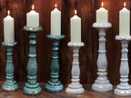 Candle Stand Medium Albasia Wood Candle-Stand