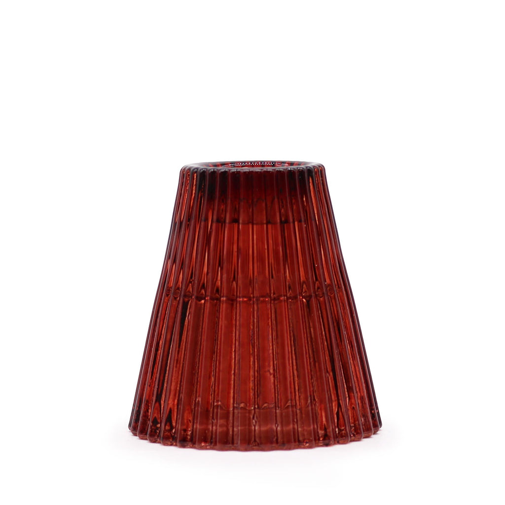 Tealight pressed glass Flip Dinner Candle / Tealight Holder - Vampire Red Product Image