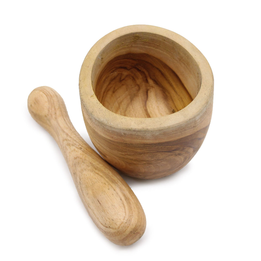 Ergo Small Jati wood Ergo Teak Pestal & Morter Small