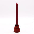Tealight pressed glass Flip Dinner Candle / Tealight Holder - Vampire Red
