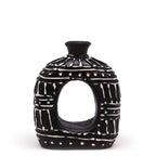 Oval Donut Small Terracotta Shaped Vase Product Image