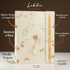 Notebook Large Lokta paper Lokta-Mixed-Flowers-Notebook